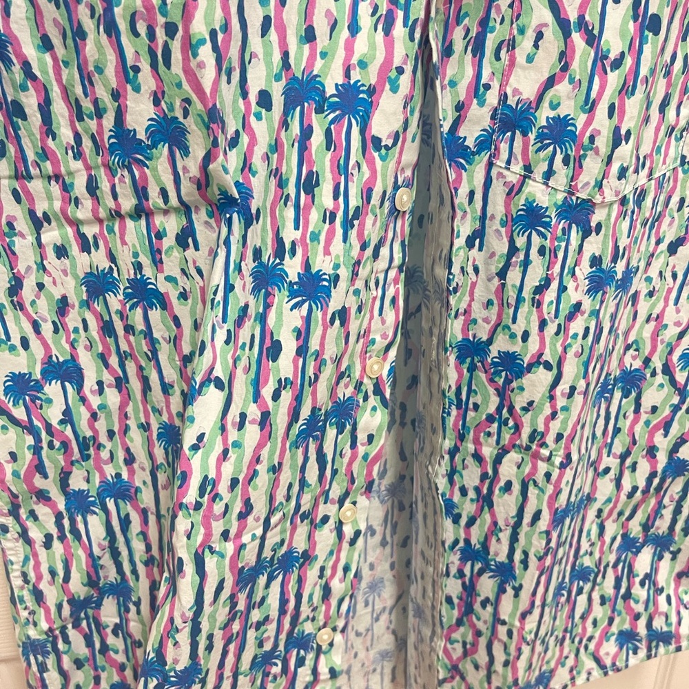 Chubbies Palm Tree Pattern Button Down - image 6